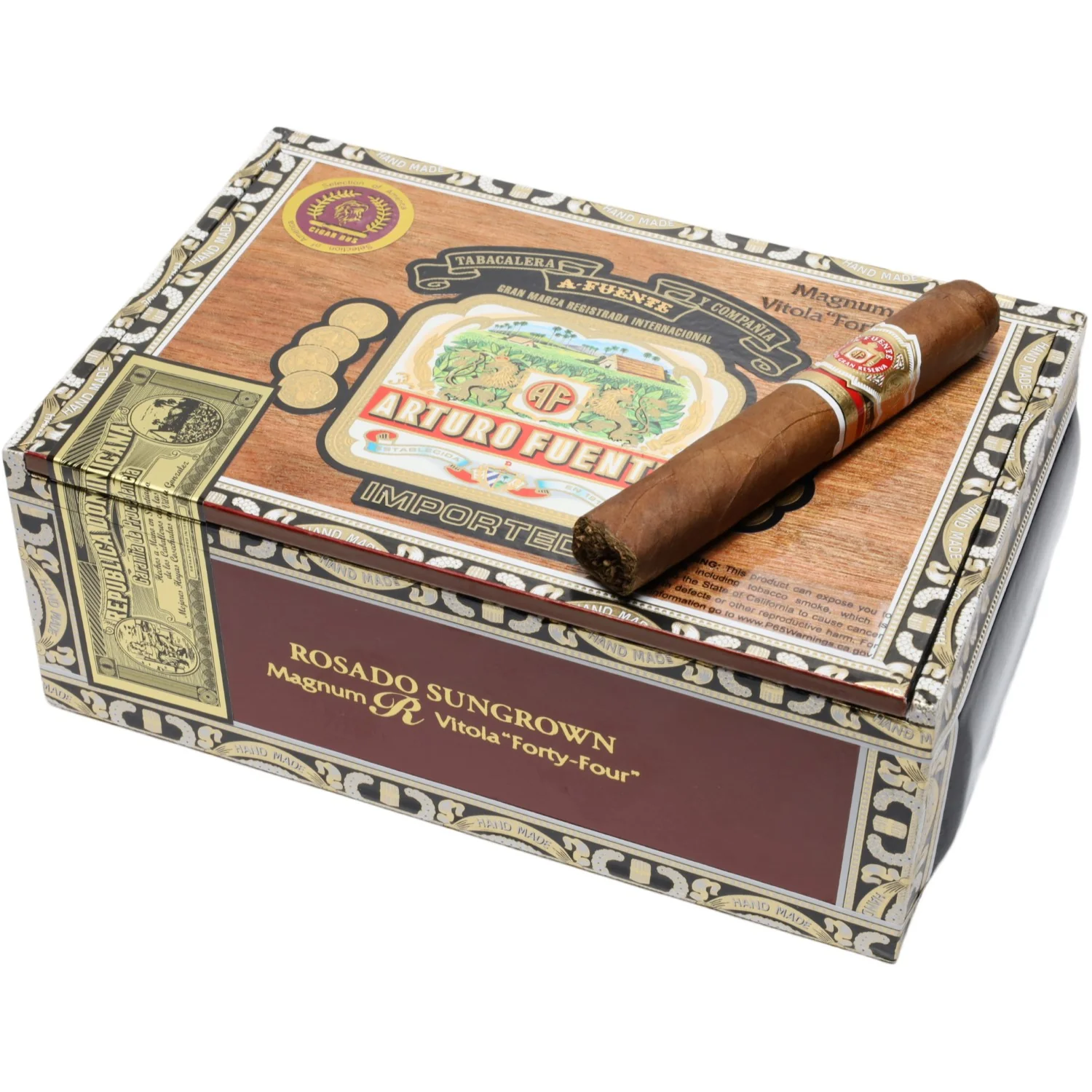 A. Fuente - Rosado Sun Grown Magnum R Vitala Forty Four 44 stick box - Image 3
