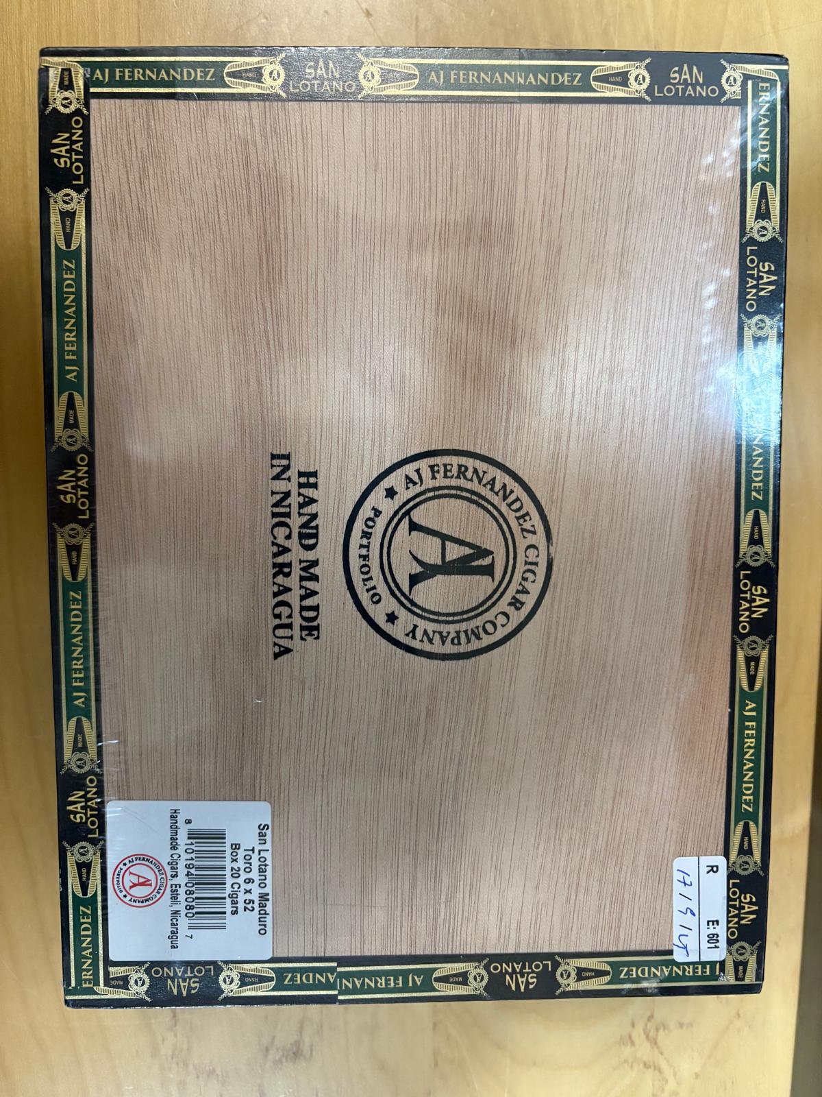 AJ Fernandez - San Lotano Maduro Toro 6 x 52 20 stick - Image 4