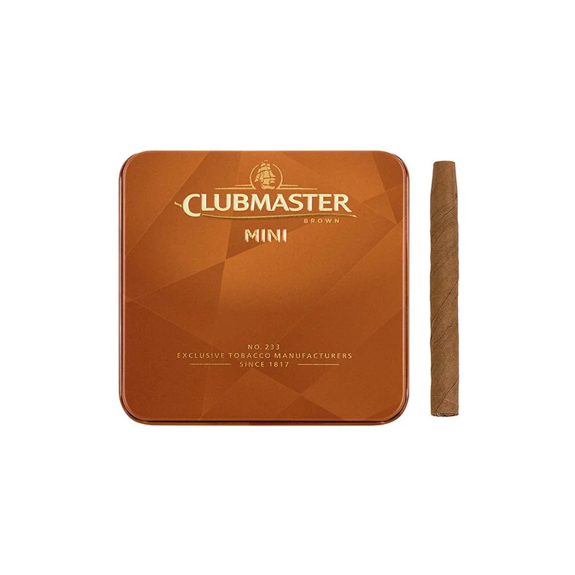 Clubmaster - Mini Brown Cigarillo 20 stick tin