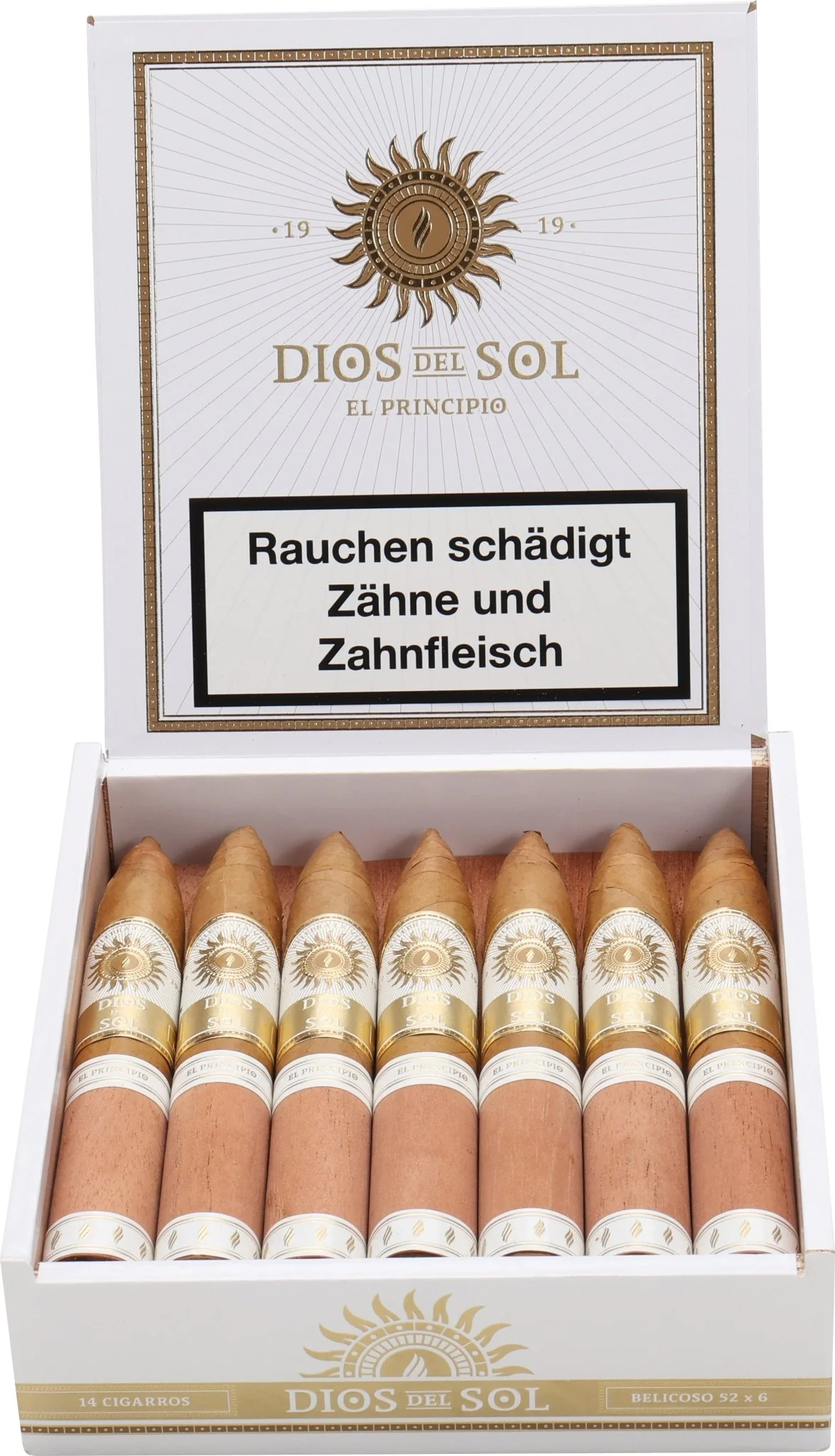 Dios Del Sol - El Principio Belicoso 52 x 6 14 stick box - Image 2
