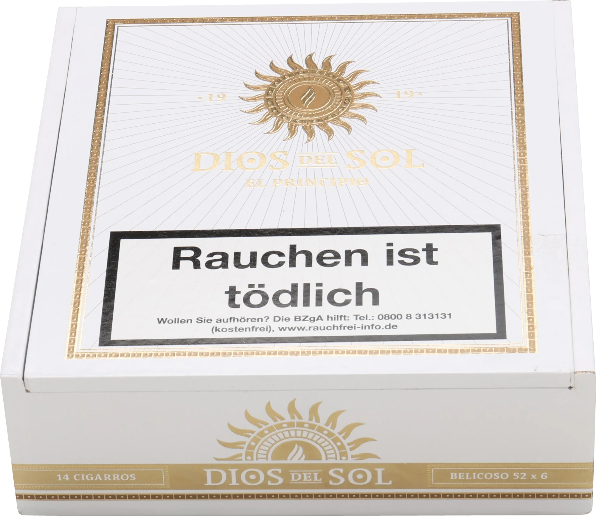Dios Del Sol - El Principio Belicoso 52 x 6 14 stick box - Image 6