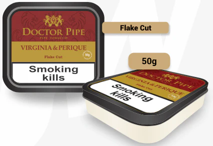 Doctor Pipe - Virginia & Perique Flake Cut 50 gram - Image 2