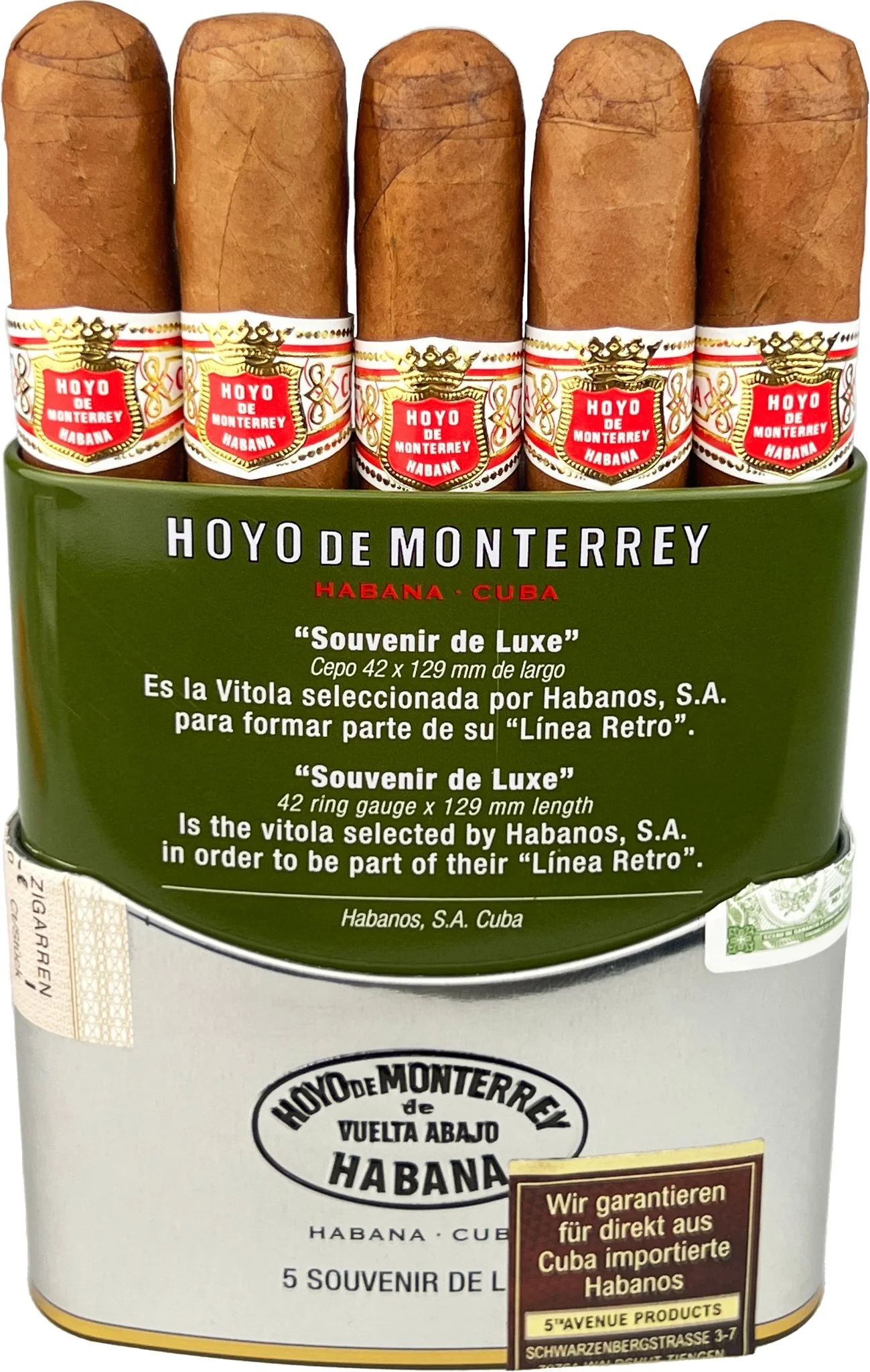 Hoyo de Monterrey - Souvenir De Luxe A/P 5's x 10 50's - Image 2
