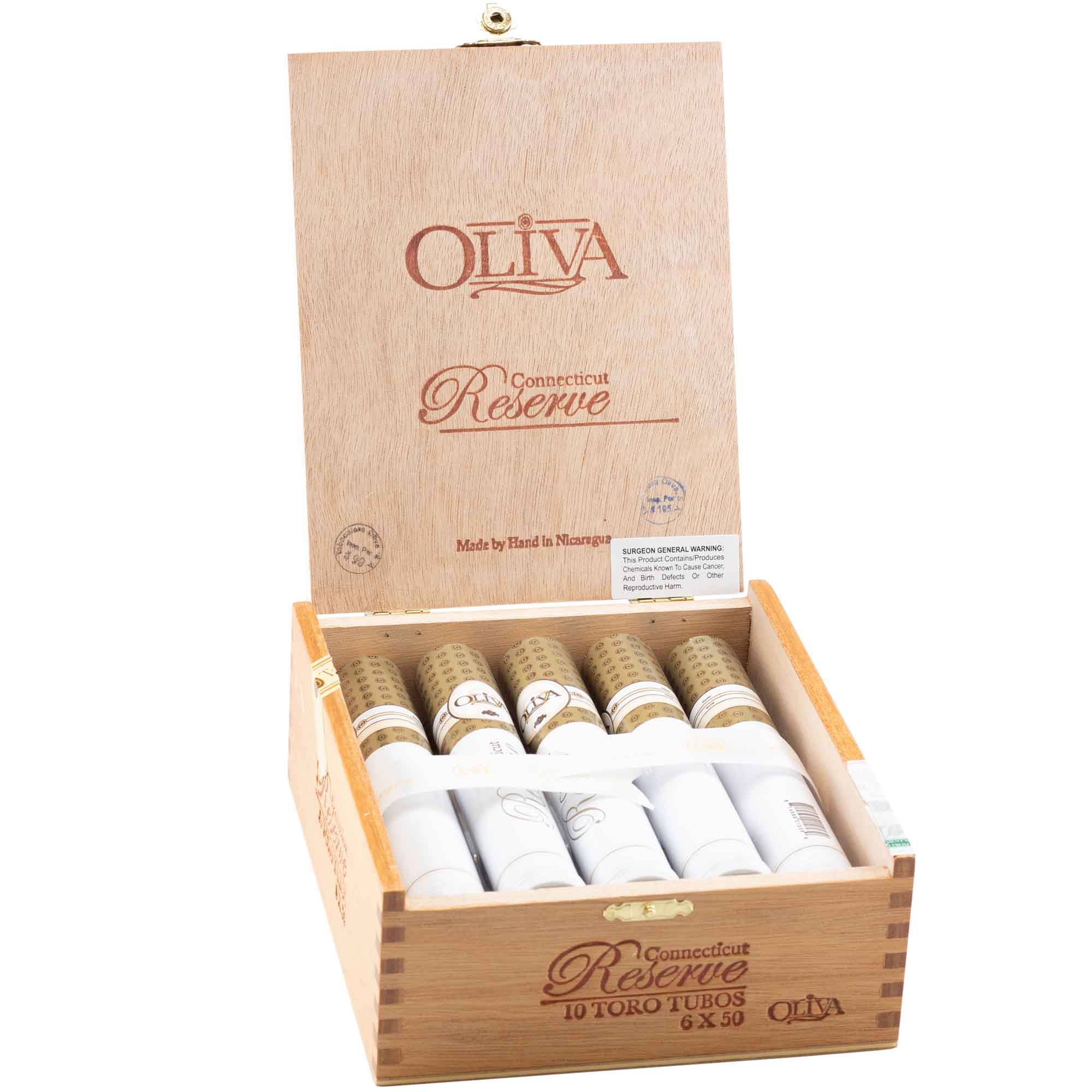 Oliva - Connecticut Reserve Toro 6X50 Tubos 10 stick box - Image 3
