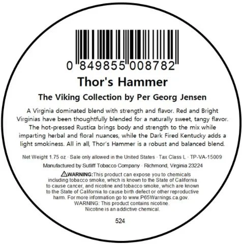 Per G. Jensen - Viking Collection, Thors Hammer 50 gram tin - Image 3