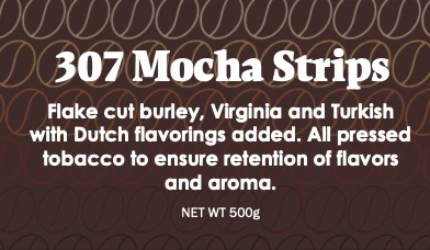 Sutliff - 307 Mocha Strips Pipe Tobacco 500 gram - Image 2