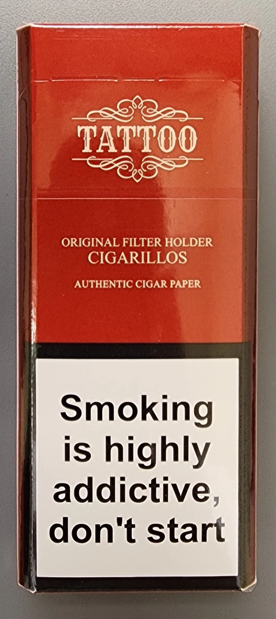 Tattoo - Cherry Super Slims Original Filter Holder Cigarillos 20 sticks - Image 2