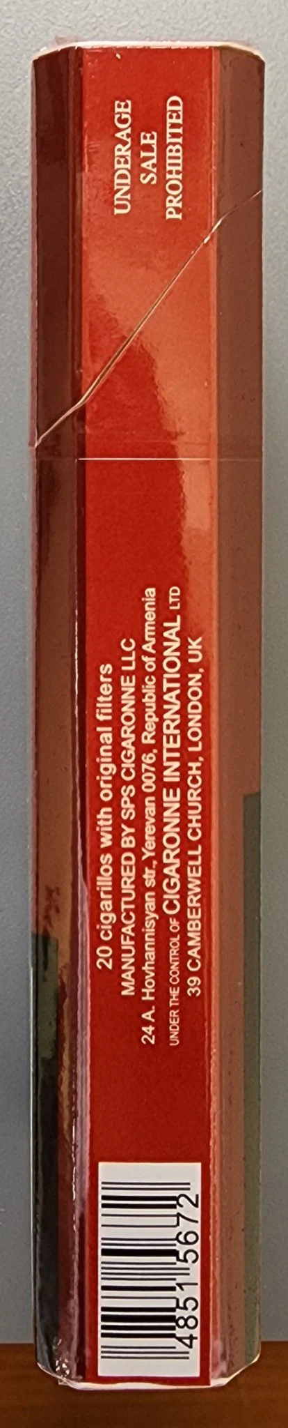 Tattoo - Cherry Super Slims Original Filter Holder Cigarillos 20 sticks - Image 3