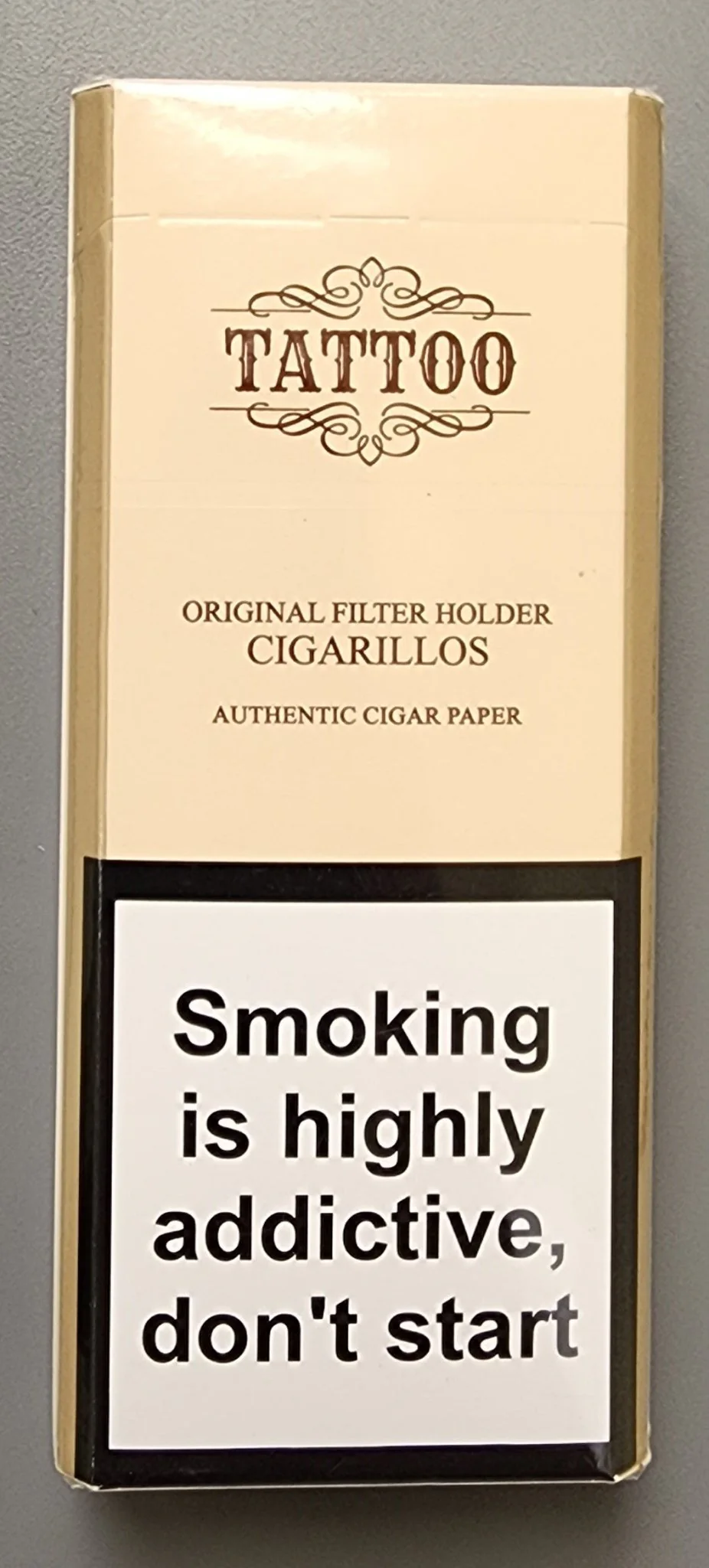 Tattoo - Vanilla Super Slims Original Filter Holder Cigarillos 20 sticks - Image 2